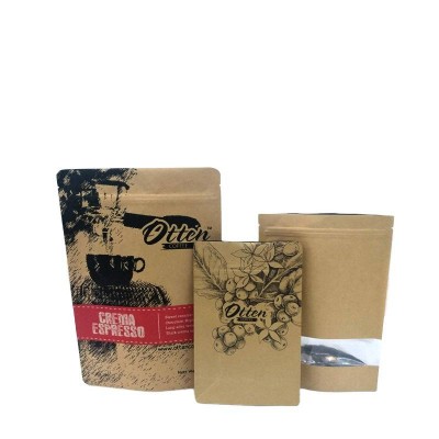 Wholesale Other Special Purpose Heat Seal Kraft Paper Bag Ziplock For Food Packaging