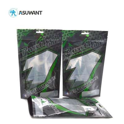 Resealable Food Grade Matte Plastic Print Heat Seal Packaging Bags With Own Logo